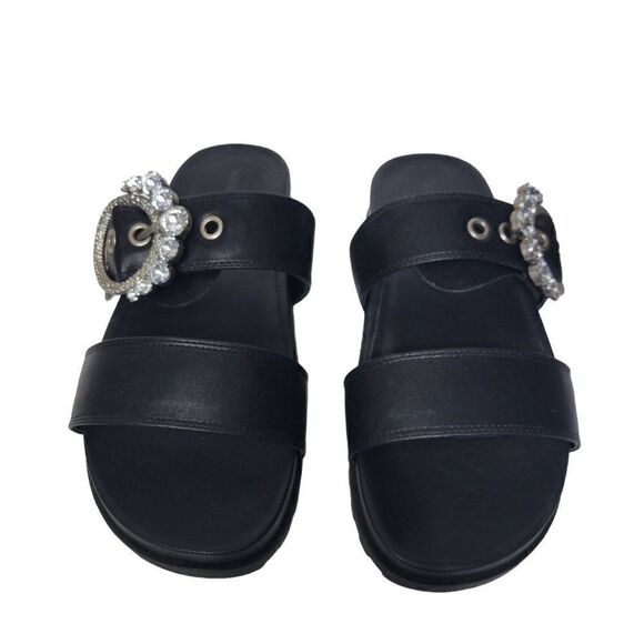 Karl Lagerfeld Women's Brinda Embellished Slip-On Slide Sandals (Size 8) - Picture 11 of 11